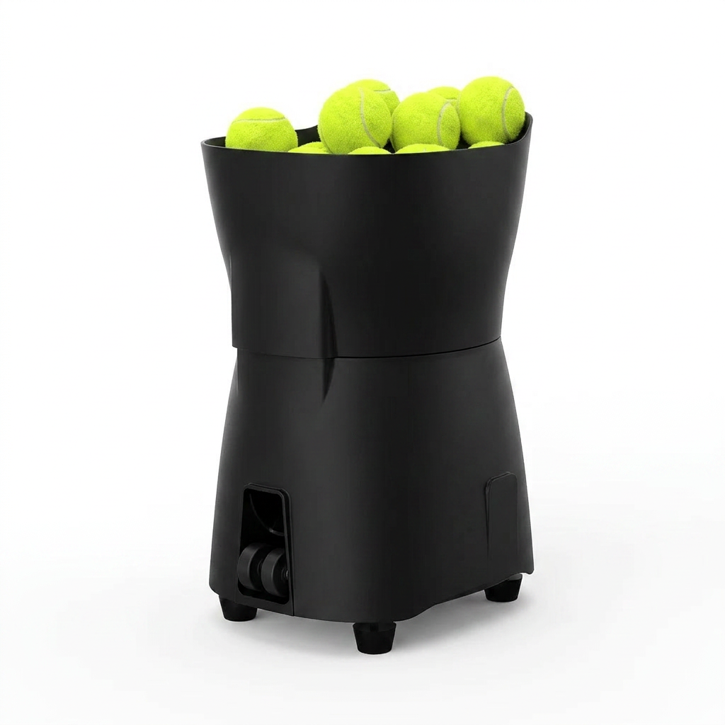 ApexServe Vertex Pro Smart Tennis Pitching Machine — Studio Shot