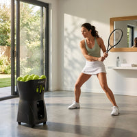 ApexServe Vertex Pro Smart Tennis Pitching Machine — Lifestyle