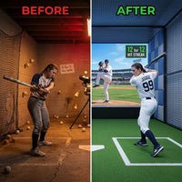 DiamondForge VR Pitch Suite 120 — Before & After