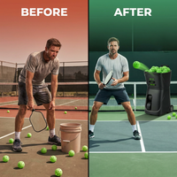 Titan Precision X9 Elite Pickleball Training Machine — Before & After