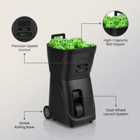 Titan Precision X9 Elite Pickleball Training Machine — infographic