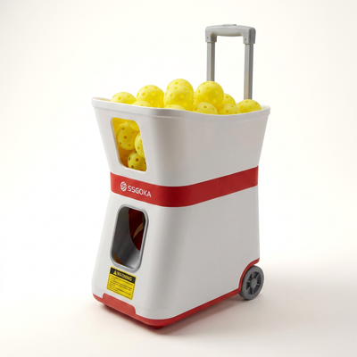 Pickleball Training Machine Built for Advanced Players, Dual-Wheel System, Speed Control, Oscillation