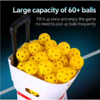 Pickleball Training Machine Built for Advanced Players, Dual-Wheel System, Speed Control, Oscillation