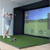 Golf Simulator Built for Precision Training, Ball Tracking Technology, HD Projection, Compact Design